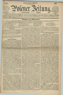 Posener Zeitung. Jg.72 [i.e.76], [№] 147 (27 Juni 1869) + dod.