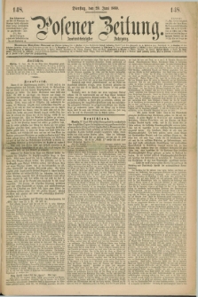 Posener Zeitung. Jg.72 [i.e.76], [№] 148 (29 Juni 1869) + dod.
