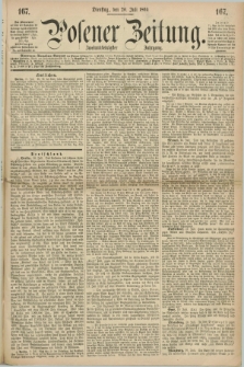 Posener Zeitung. Jg.72 [i.e.76], [№] 167 (20 Juli 1869) + dod.