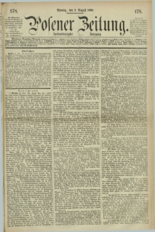Posener Zeitung. Jg.72 [i.e.76], [№] 178 (2 August 1869) + dod.