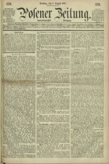 Posener Zeitung. Jg.72 [i.e.76], [№] 179 (3 August 1869)