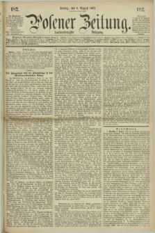 Posener Zeitung. Jg.72 [i.e.76], [№] 182 (6 August 1869) + dod.