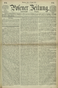 Posener Zeitung. Jg.72 [i.e.76], [№] 184 (9 August 1869) + dod.