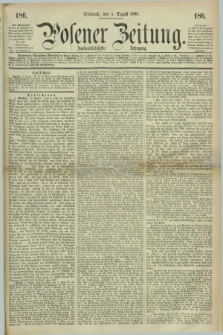 Posener Zeitung. Jg.72 [i.e.76], [№] 186 (11 August 1869) + dod.