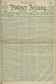 Posener Zeitung. Jg.72 [i.e.76], [№] 198 (25 August 1869) + dod.