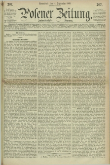 Posener Zeitung. Jg.72 [i.e.76], [№] 207 (4 September 1869) + dod.