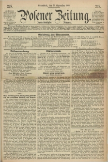 Posener Zeitung. Jg.72 [i.e.76], [№] 225 (25 September 1869) + dod.