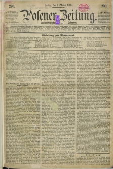 Posener Zeitung. Jg.72 [i.e.76], [№] 230 (1 October 1869) + dod.