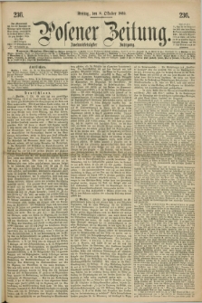 Posener Zeitung. Jg.72 [i.e.76], [№] 236 (8 October 1869) + dod.