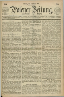 Posener Zeitung. Jg.72 [i.e.76], [№] 238 (11 October 1869) + dod.