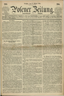 Posener Zeitung. Jg.72 [i.e.76], [№] 239 (12 October 1869) + dod.
