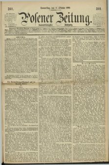 Posener Zeitung. Jg.72 [i.e.76], [№] 241 (14 October 1869) + dod.