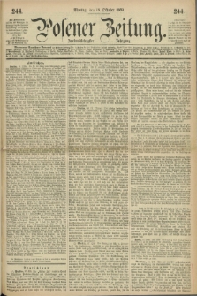 Posener Zeitung. Jg.72 [i.e.76], [№] 244 (18 October 1869) + dod.