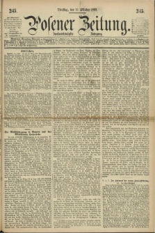 Posener Zeitung. Jg.72 [i.e.76], [№] 245 (19 October 1869) + dod.