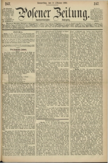 Posener Zeitung. Jg.72 [i.e.76], [№] 247 (21 October 1869) + dod.