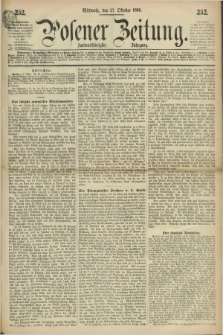 Posener Zeitung. Jg.72 [i.e.76], [№] 252 (27 October 1869) + dod.