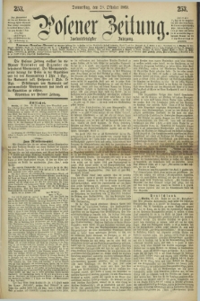 Posener Zeitung. Jg.72 [i.e.76], [№] 253 (28 Oktober 1869) + dod.