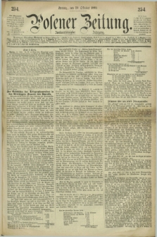 Posener Zeitung. Jg.72 [i.e.76], [№] 254 (29 Oktober 1869) + dod.