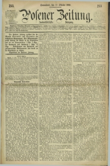 Posener Zeitung. Jg.72 [i.e.76], [№] 255 (30 Oktober 1869) + dod.