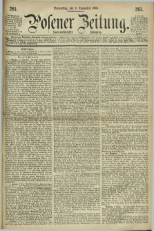 Posener Zeitung. Jg.72 [i.e.76], [№] 265 (11 November 1869) + dod.