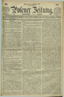 Posener Zeitung. Jg.72 [i.e.76], [№] 266 (12 November 1869) + dod.