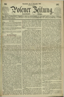 Posener Zeitung. Jg.72 [i.e.76], [№] 267 (13 November 1869) + dod.