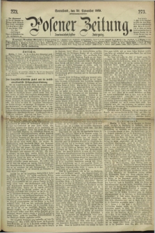 Posener Zeitung. Jg.72 [i.e.76], [№] 273 (20 November 1869) + dod.