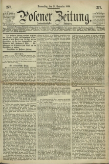 Posener Zeitung. Jg.72 [i.e.76], [№] 277 (25 November 1869) + dod.