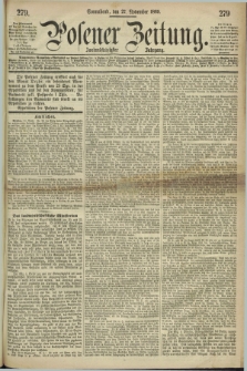 Posener Zeitung. Jg.72 [i.e.76], [№] 279 (27 November 1869) + dod.