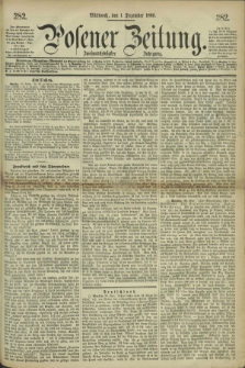 Posener Zeitung. Jg.72 [i.e.76], [№] 282 (1 Dezember 1869) + dod.