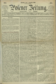 Posener Zeitung. Jg.72 [i.e.76], [№] 287 (7 Dezember 1869) + dod.