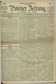 Posener Zeitung. Jg.72 [i.e.76], [№] 291 (11 Dezember 1869) + dod.