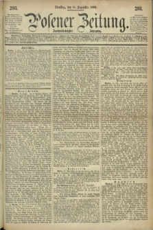 Posener Zeitung. Jg.72 [i.e.76], [№] 293 (14 Dezember 1869) + dod.