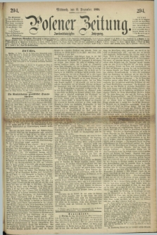 Posener Zeitung. Jg.72 [i.e.76], [№] 294 (15 Dezember 1869) + dod.