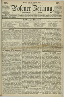 Posener Zeitung. Jg.72 [i.e.76], [№] 298 (20 Dezember 1869) + dod.