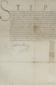 Dokument króla Stefana Batorego potwierdzający wszystkie prawa, przywileje i wolności miasta Wieliczki, nadane przez poprzedników