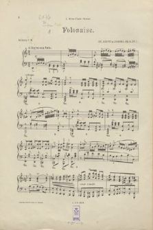 Polonaise et Krakowiak : pour piano, Op. 31. No 1, Polonaise