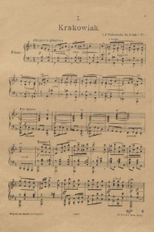 (Tańce polskie) : pour piano : Op. 9. Cah. 1, No. 1, Krakowiak