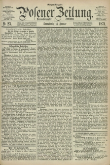 Posener Zeitung. Jg.74 [i.e.78], Nr. 23 (14 Januar 1871) - Morgen=Ausgabe.