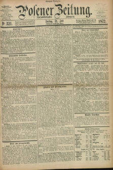 Posener Zeitung. Jg.75 [i.e.79], Nr. 321 (12 Juli 1872) - Morgen=Ausgabe.
