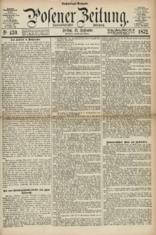 Posener Zeitung. Jg.75 [i.e.79], Nr. 430 (13 September 1872) - Nachmittags=Ausgabe. + dod.