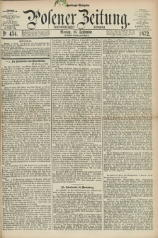 Posener Zeitung. Jg.75 [i.e.79], Nr. 434 (16 September 1872) - Nachmittags=Ausgabe. + dod.
