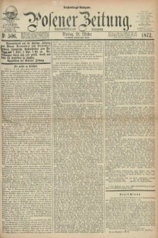 Posener Zeitung. Jg.75 [i.e.79], Nr. 506 (28 Oktober 1872) - Nachmittags=Ausgabe. + dod.