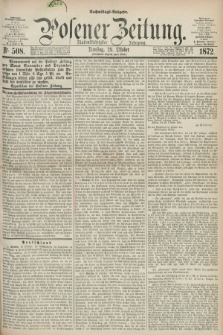 Posener Zeitung. Jg.75 [i.e.79], Nr. 508 (29 Oktober 1872) - Nachmittags=Ausgabe. + dod.