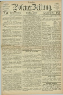 Posener Zeitung. Jg.76 [i.e.80], Nr. 53 (1 Februar 1873) - Morgen=Ausgabe.