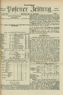 Posener Zeitung. Jg.77 [i.e.81], Nr. 648 (16 September 1874) - Abend=Ausgabe.