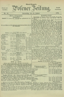 Posener Zeitung. Jg.78 [i.e.82], Nr. 33 (14 Januar 1875) - Abend=Ausgabe.