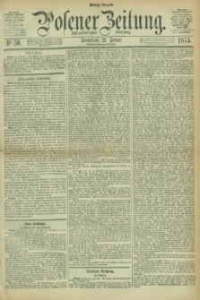 Posener Zeitung. Jg.78 [i.e.82], Nr. 56 (23 Januar 1875) - Mittag=Ausgabe.
