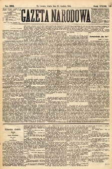 Gazeta Narodowa. 1884, nr 293