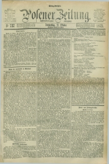 Posener Zeitung. Jg.78 [i.e.82], Nr. 737 (21 Oktober 1875) - Mittag=Ausgabe.